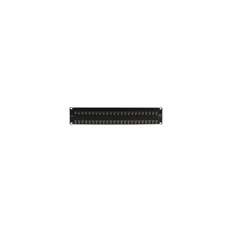 Patch Panel UltraMAX. UTP, Precargado con Jacks Cat6, 48 Puertos, Plano, 2U
