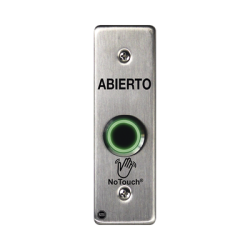 Interruptor IR NoTouch® de Acero Inoxidable, Montaje Delgado, Caja Posterior, ABIERTO   