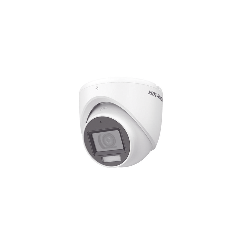 [Dual Light + ColorVu] Turret TURBOHD 3K (5 Megapixel) / Lente 2.8 mm / 30 mts IR + 20 mts Luz Blanca / Gran Angular 104.9° / Exterior IP67 / Micrófono Integrado / dWDR / 4 Tecnologías / Metal