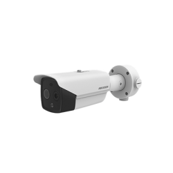 Bala IP Dual / Térmica 9.7 mm (160 x 120) / Óptico 8 mm (4 Megapixel) / Detección de Personas 285 Mts / 40 mts IR / Exterior IP67 / PoE / Termométrica / Detección de Temperatura (Fuego) / Sirena y Luz / Micro SD 32 GB In