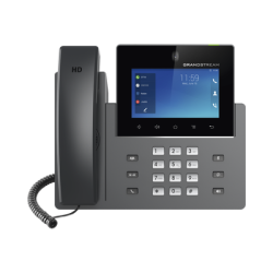 Videoteléfono IP GXV3450 para Android / Pantalla Táctil Capacitiva de 5 Pulgadas 1280 x 720 / Cámara CMOS de 2 Megapíxeles / Wi-Fi 5 y Bluetooth 5.0 / 16 Líneas SIP / PoE/PoE+ / Android 11 / Videoconferencia HD 720p