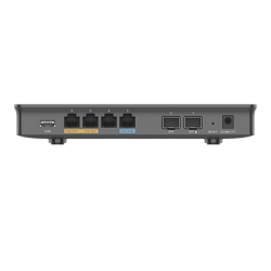 Router Gigabit VPN / Balanceador de cargas / 30,000 sesiones NAT /  4 puertos 10/100/1000 Mbps + 2 puertos SFP (WAN/LAN) / 1 puerto entrada PoE(af/at) / 2 puertos salida PoE (af/at) / Compatible con GWN Cloud.