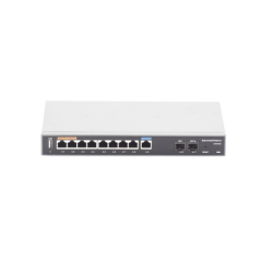 Router Gigabit VPN / Balanceador de cargas / 60,000 sesiones NAT /  9 puertos 10/100/1000 Mbps + 2 puertos SFP (WAN/LAN) / 1 puerto entrada PoE(af/at) / 2 puertos salida PoE (af/at) / Compatible con GWN Cloud.