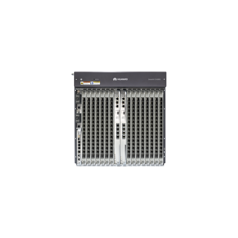 OLT GPON OptiXAccess Carrier Class con 1 tarjeta de 16 puertos GPON, 15 ranuras, 2 Fuentes de alimentación DC, 11 UR