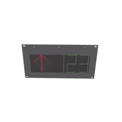 Guía de Estacionamiento Interior / Ideal para Pasillos y Áreas de Control de Estacionamientos / RS485- RJ45 / Indicador Numérico / Flecha Dinámica