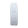 Control remoto 1 canal para motores de persiana Somfy con señal inalámbrica, instrucciones: sube, baja y detener, con posición favorita programada.