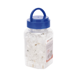 Bote con 100 Piezas de Plug Modular RJ45 / Cat 6 / Chapado en Oro a 30 Micras / Sin Blindaje / Facil Instalación / Uso Interior / Soporta Norma TIA-568B / Cumple con RoHS 2.0 