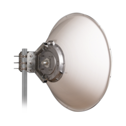 Antena Direccional de Alto Rendimiento / 35.5 ± 1 dBi  / 4 ft / 5.9-7.125 GHz / Conectores RP-SMA / Alto Aislamiento al Ruido / Fácil Montaje y herraje de acero inoxidable /  Radomo Incluido
