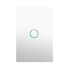 (ZWAVE) Interruptor On/Off panel táctil touch inalámbrico Zwave Plus 1 boton. No requiere cable neutro, Compatible con Hubitat HC8, Álula  M2M, otros 