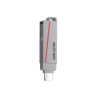 Memoria USB Dual de 256 GB / USB-C y USB-A / Transferencia de Alta Velocidad / Metálica / Compatible con Dispositivos Móviles, Windows, Mac y Linux