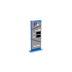 Pantalla Principal de Guía de Estacionamiento / 2 Módulos / Mensaje de Bienvenida / Uso con Aplicación de Guía de Estacionamiento