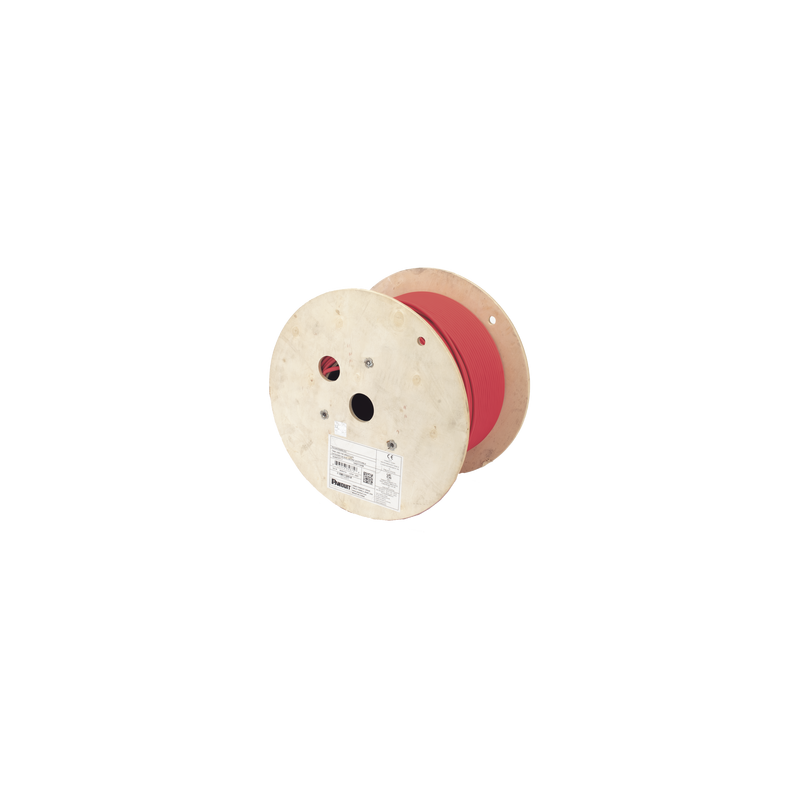 Bobina de Cable UTP de 4 Pares, Vari-MaTriX, Cat6A, 23 AWG, LSZH (Libre de Gases Tóxicos), Color Rojo, 305m