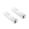 Transceptores Ópticos Industriales Bidireccionales SFP+ (Mini-Gbic) / Monomodo 1270 & 1330 nm / 10 Gbps / 10GBASE / Conector LC/UPC Simplex / DDM / Hasta 5 km / 2 Piezas
