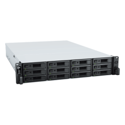 Unidad de Expansión RX1223RP | 12 Bahías HDD/SSD SATA 3.5" o 2.5" | Fuente de Alimentación Redundante | Compatible con Synology DSM | Plug-and-Play.