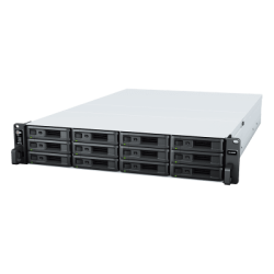Unidad de Expansión RX1223RP | 12 Bahías HDD/SSD SATA 3.5" o 2.5" | Fuente de Alimentación Redundante | Compatible con Synology DSM | Plug-and-Play.