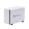 NAS DiskStation DS223j | 2 Bahías | CPU Realtek RTD1619B 1.7 GHz | 1 GB DDR4 | Puerto 1GbE RJ-45 | USB 3.2 Gen 1 | Compatible con HDD y SSD | Synology DSM | RAID 0, 1, JBOD | SMB, AFP, NFS, FTP | Vigilancia IP