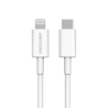 Cable USB-C a Lightning / MFi Certificado / 1 Metro / Ideal para iPhone, iPad y iPod / Carga Rápida 3 Amp / Carga y Sincronización de Datos / 480 Mbps /  60 Watts 