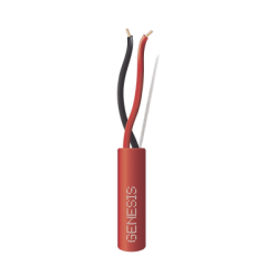 Bobina de 305 Metros / Alambre de Cobre / 2 x 16 AWG / Plenum / Tipo FPLP, CL3P, FT6 Plenum / Color Rojo / Para Aplicaciones en Sistemas de Detección de Incendio y Sistemas de Evacuación