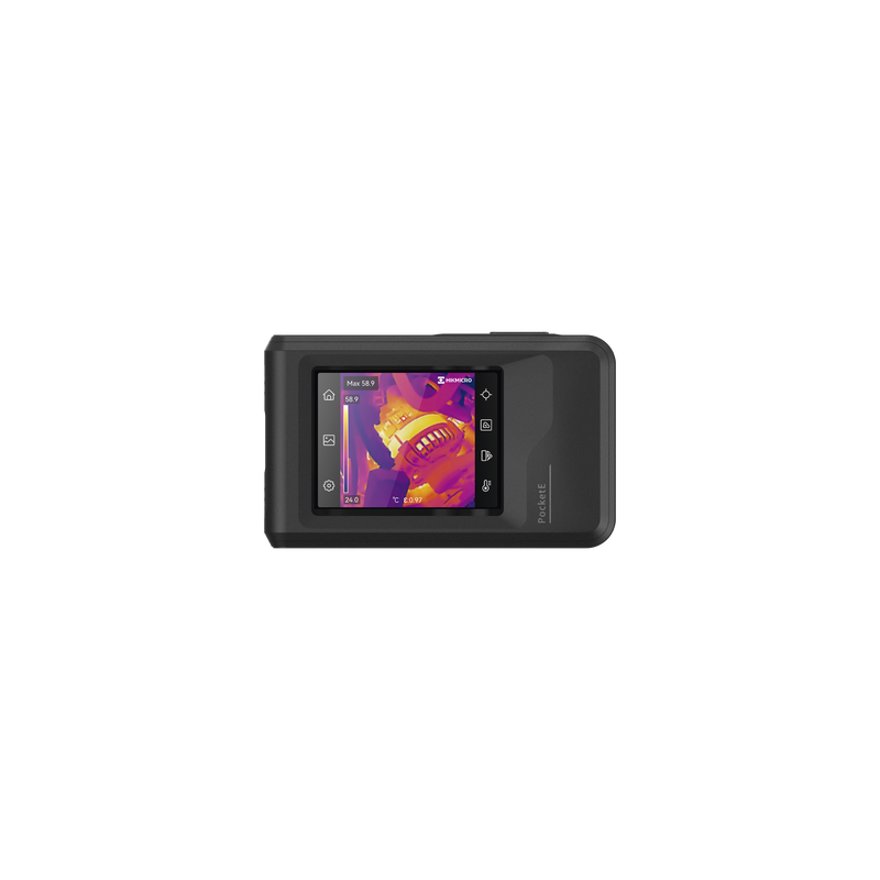 POCKET-E - Cámara Termográfica Portátil Lente Térmico 1.35 mm (96 x 96) pixeles / Lente Optico (640 × 480) / WiFi / IP54 / Memoria interna 4 Gb / Hasta 4 Horas de Funcionamiento Continuo