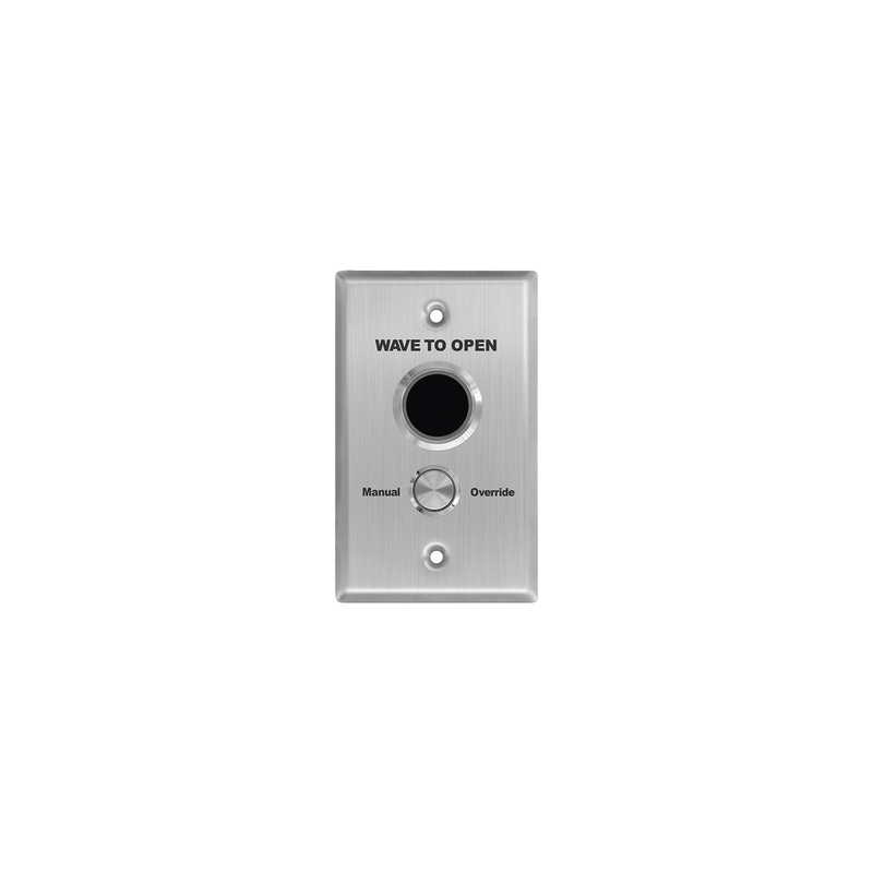 Botón de Salida Doble con Aro Iluminado/ IP65 / Diseño Estético / Temporizador y Distancia Ajustable / Botón Sin Contacto y Botón de Contacto en uno solo