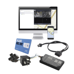 KIT de Localizador 4G LTE, SIM SIM30M2M, VOUCHER POR 1 Mes, Plataforma Por 1 Mes, Relevador y Botón de Pánico.