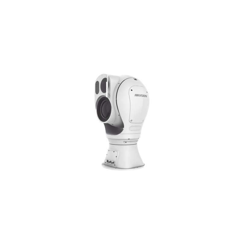 PTZ Punta de Poste IP Dual / Lente Térmico de 38 a 190 mm (1280 X 1024) / Lente Óptico 100X Zoom (2 Megapixel) / 3 Kms de IR Laser / 48 VCD / IP67 / Detección de Fuego / Analiticas de Video