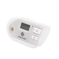Detector Combo de Combinación de Gases Explosivos: Metano (GN), Propano (LP) y Monóxido de Carbono (CO), Con Pantalla Digital Retroiluminada, 120 Vca y Batería de Respaldo