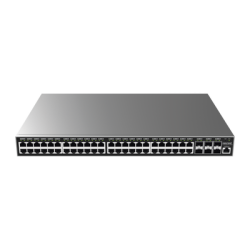 Switch Gigabit PoE+ Administrable / 48 puertos 10/100/1000 Mbps + 6 Puertos SFP+ / Hasta 400W / Compatible con GWN Cloud.