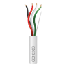 Bobina de 152 Metros / Cable de Cobre / 4 x 18 AWG / Riser / Color Blanco / Para Aplicaciones de Alarmas de Intrusión/Control de Acceso/ Automatización / Interfonos y Tv Porteros