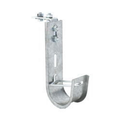Soporte (Gancho) tipo J-Hook, hasta 28 cables Cat6, ideal para soportar cableado en los espacios de manipulación al aire, Para instalación en interior