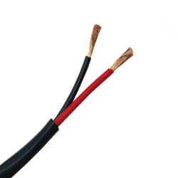 Bobina de 152 Metros / 16AWG 2 Conductores / Cable Profesional de ALTA FIDELIDAD 100% Cobre / Exterior / Direct Burial / Color Negro / Para Aplicaciones de Audio, Control de Acceso y Automatización 