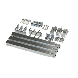 Caja de accesorios de aluminio  anodizado para montaje VEKTOR8R2700 , arreglo 1X2para techo