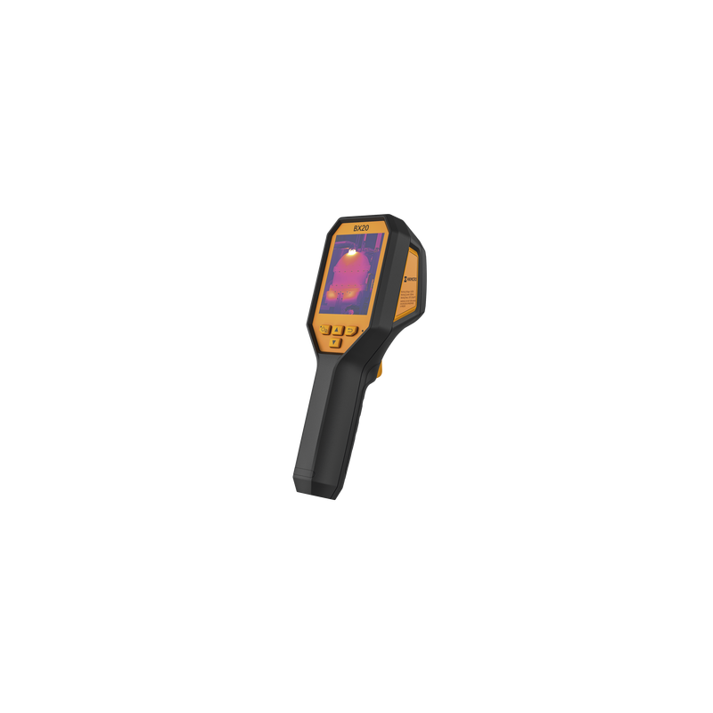 BX20 - Cámara Termográfica Portátil Antiexplosión ATEX / Dual / Lente Térmico 6.9 mm (256 x 192) / Lente Óptico (8 Megapixel) / WiFi / IP54 / z MicroSD hasta 64 Gb  / Hasta 6 Horas de Funcionamiento Continuo