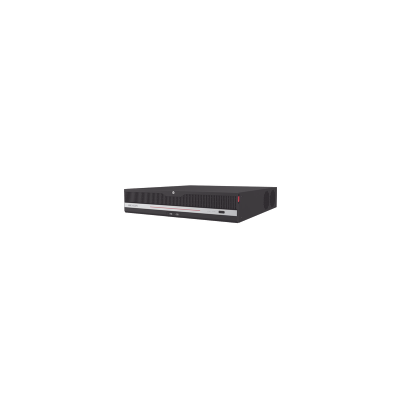  NVR 12 Megapixel (4K) / 32 Canales IP / 8 Bahías de Disco Duro / 2 Tarjetas de Red / Soporta RAID / HDMI en 4K / Soporta POS / Reconocimiento Facial / Bases de Datos / Hasta 100,000 Fotografías / AcuSearch