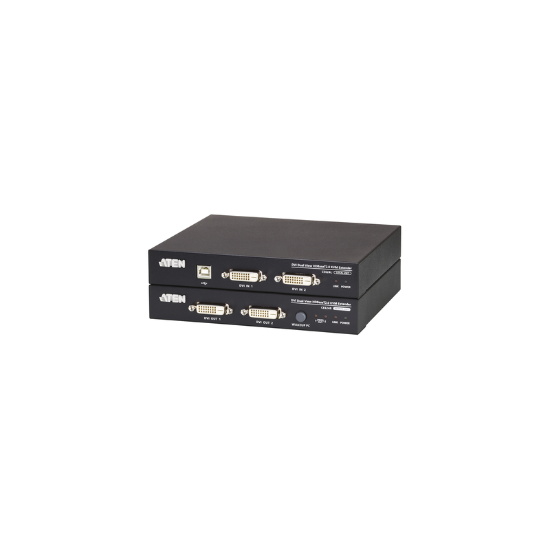 Extensor KVM | HDBaseT™ | 2.0 DVI dual display USB |  1920 x 1200 a 100m