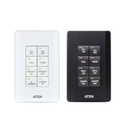 Sistema de control ATEN | Teclado de 8 botones (EE. UU., 1GANG) | BLANCO |