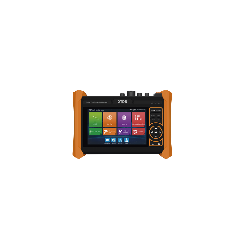 Tester Profesional OTDR y Video | Fibra Óptica | Cámaras IP | Cableado y Redes| Pantalla 5.4" Táctil | Soporta 4K/8K | HDMI/VGA | Medidor Potencia Óptica | Alcance 150KM | Localizador Fallos VFL | PoE Integrado | WiFi | In