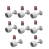 Kit de Camaras WiFi, Incluye 8 Piezas CS-H3C y 8 Piezas HS-TF-E1/32G /  Detección de Movimiento  