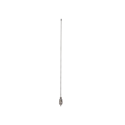 Antena grado marino en banda de VHF de 136 a 512 MHz con conector PL259 macho.