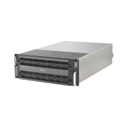 Servidor de Almacenamiento en Red / Soporta 24 Bahías de Disco Duro (Incluye 24 Discos de 10 TB) / Soporta 512 Canales / 4 Tarjetas de Red / Controlador Simple