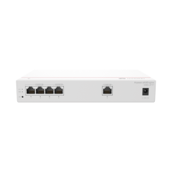 Router Multi-Servicio / 1 puerto 10/100/1000 Mbps(WAN) / 1 puerto 10/100/1000 Mbps(LAN/WAN) / 3 puertos 10/100/1000 Mbps(LAN) / Controla hasta 32 APs / Hasta 150 Clientes / Administración Nube Gratis