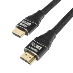 Cable HDMI de 1m | Alta Definición | Longitud | Version 2.0 | Alta velocidad 18Gbps | 4K@60Hz | Conectores Chapados en Oro | Tipo Redondo 