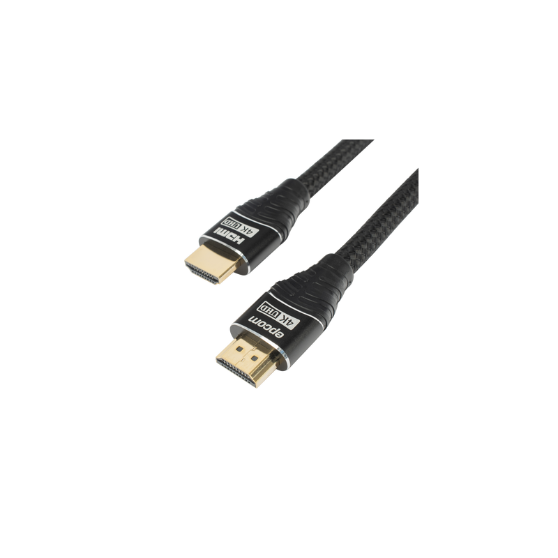 Cable HDMI de 1m | Alta Definición | Longitud | Version 2.0 | Alta velocidad 18Gbps | 4K@60Hz | Conectores Chapados en Oro | Tipo Redondo 