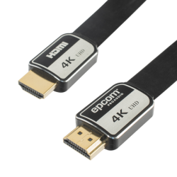 Cable HDMI de 10m | Alta Definición | Version 2.0 | Alta velocidad 18Gbps | 4K@60Hz | Conectores Chapados en Oro | Tipo Plano