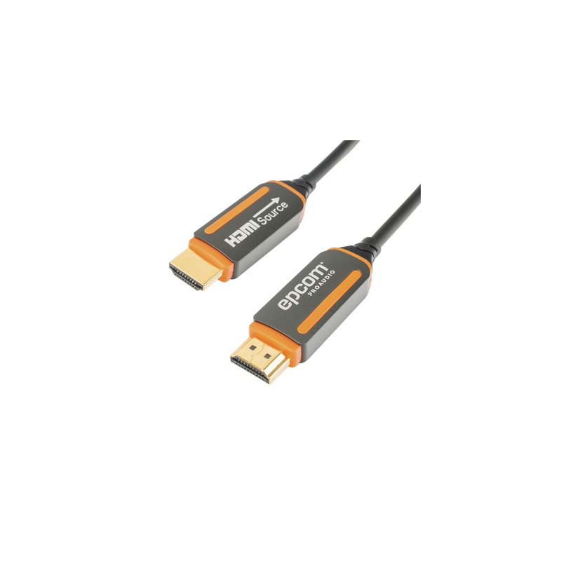 Cable HDMI de Fibra Óptica de 20m | Alta Definición | Version 2.0 | Alta velocidad 18Gbps | 4K@60Hz | HDCP 2.2 | Resistente a EMI y RFI