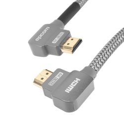 Cable HDMI Angulo 90º| 3m | Alta Definición | Version 2.0 | Alta velocidad 18Gbps | 4K@60Hz | 