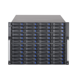 Servidor de Almacenamiento Cluster / 48 Bahías de Disco Duro / Controlador Simple / Graba 600 Canales IP / Fuente Redundante