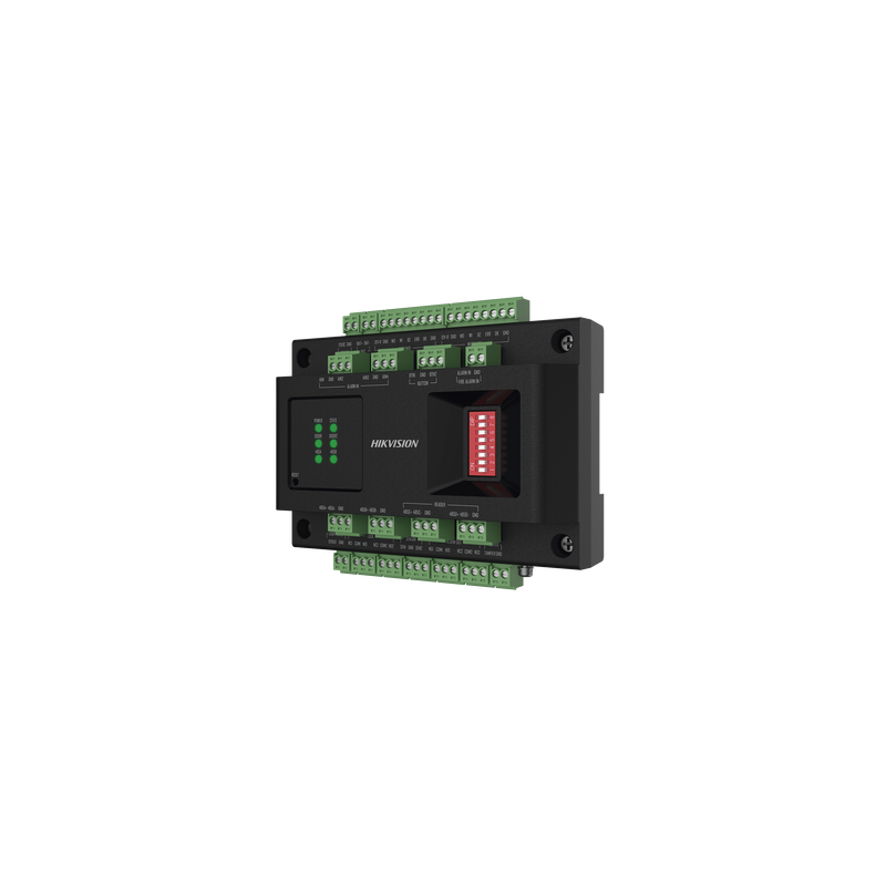 Expansor de 2 Puertas para Paneles de Control de Acceso DS-K27 Series / Comunicación RS-485 / 4 Entradas y 2 Salidas Auxiliares