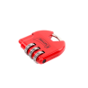 Candado de Combinación Ajustable / No Requiere Llave / Color Rojo.