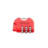 Candado de Combinación Ajustable / No Requiere Llave / Color Rojo.